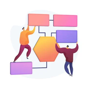 Business process management vector concept metaphor Stock Illustration
