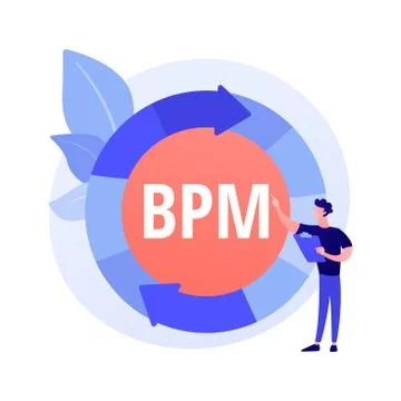 Business process management vector concept metaphor Stock Illustration