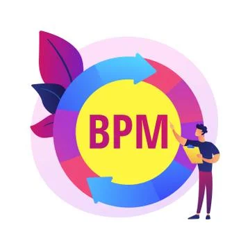 Business process management vector concept metaphor Stock Illustration