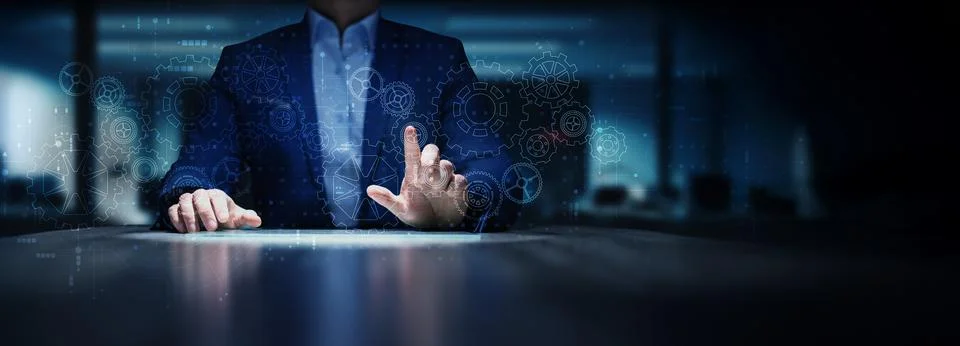 Business Process Optimization and Workflow Automation. Stock Photos
