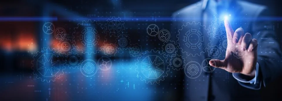 Business Process Optimization and Workflow Automation. Stock Photos