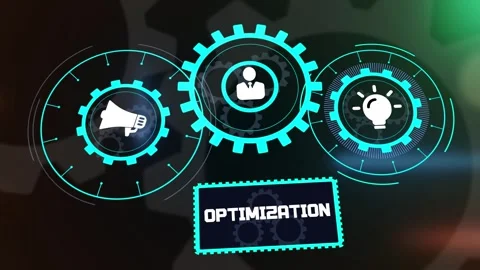 Business Process Optimization with Digital Gear Technology for Growth Stock Footage 326092073