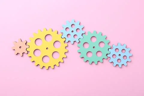 Business process organization and optimization. Scheme with colorful figure.. Stock Photos