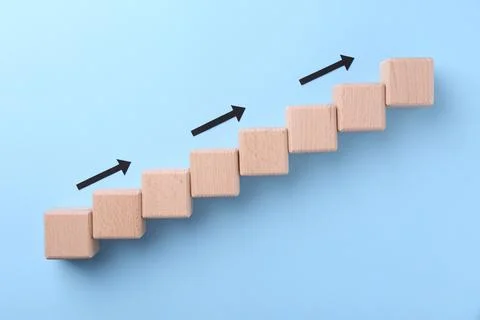Business process organization and optimization. Scheme with wooden figures .. Stock Photos