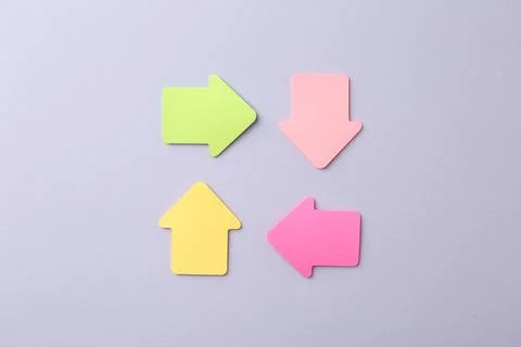 Business process organization and optimization. Scheme with arrow shaped pa.. 스톡 사진