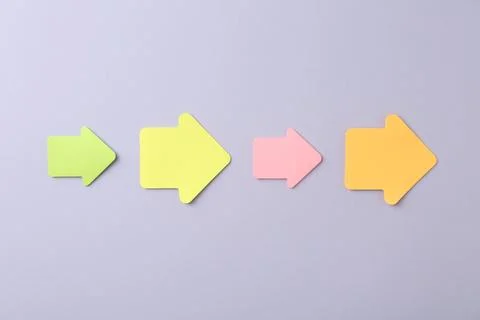 Business process organization and optimization. Scheme with arrow shaped pa.. Stock Photos