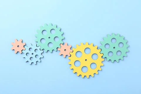 Business process organization and optimization. Scheme with colorful figure.. Stock Photos