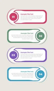 Business process overview vertical steps infographic presentation template .. Stock Illustration