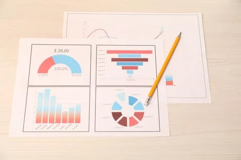 Business process planning and optimization. Documents with different types .. Stockfoto's