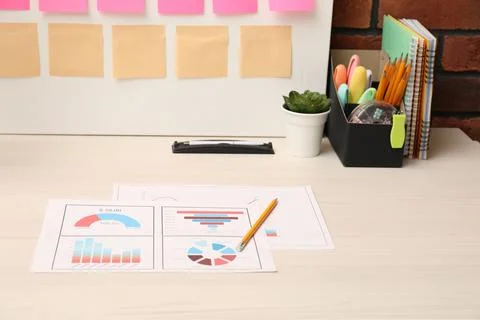 Business process planning and optimization. Documents with different types .. Stockfoto's