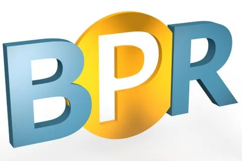 Business process reengineering 库存插图