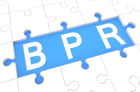 Business process reengineering 库存插图