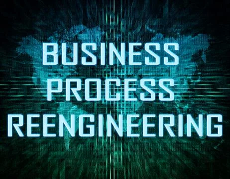 Business process reengineering 库存插图