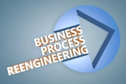 Business process reengineering Illustrazione stock