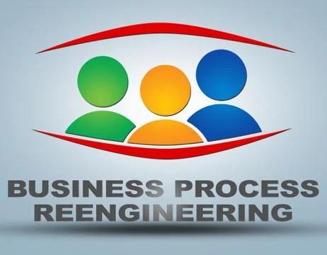 Business process reengineering Illustrazione stock