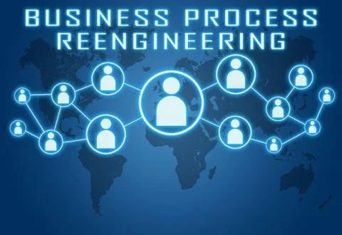 Business process reengineering Illustrazione stock