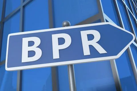 Business process reengineering 库存插图