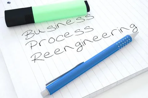 Business Process Reengineering Stock Illustration