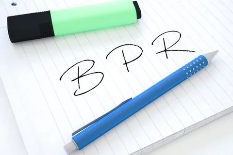 Business Process Reengineering Stock Illustration