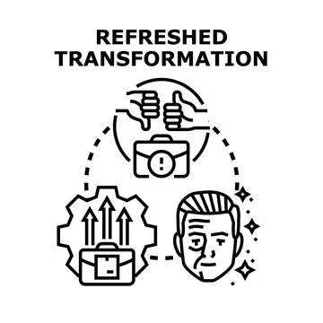Business process refreshing transformation concept illustration イラスト素材