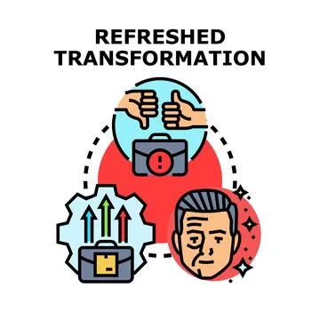 Business process refreshing transformation concept illustration Stock Illustration