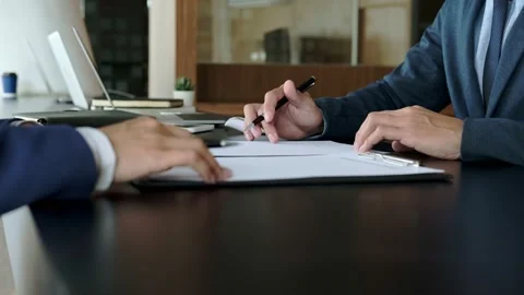 Business process of signing Stock Footage 146721492