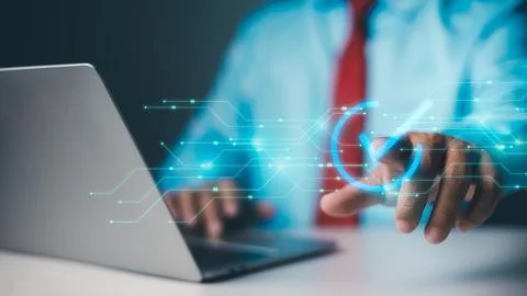 Business process validation automation concept, Service guarantee, quality .. Stock Photos