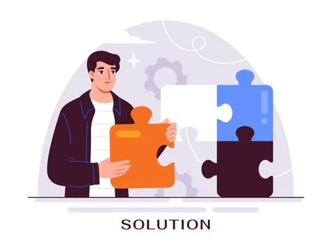 Business process vector concept Illustrazione stock