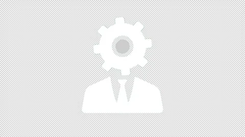 Business Process Workflow Automation Icon Animation Transparent Background 스톡 동영상 335275219