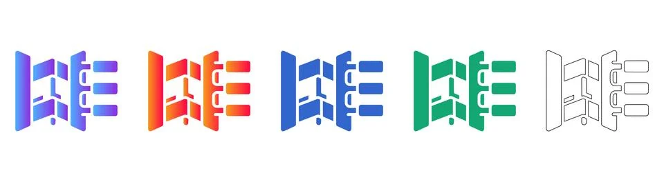 Business Process Workflow Diagram Set イラスト素材