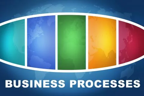 Business Processes Stock Illustration