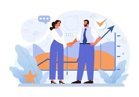Business processes optimization. Productive employee analyzing 스톡 일러스트