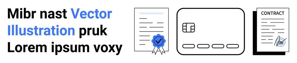 Business processes, secure transactions, data security, digital verification, Stockillustratie