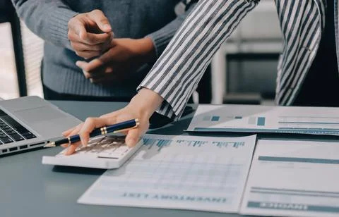 Business professional analyzing financial data on digital tablet dashboard .. Stock Photos