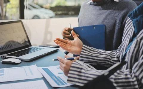 Business professional analyzing financial data on digital tablet dashboard .. Stock Photos