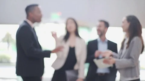 Business professionals chatting Stock Footage 75169171