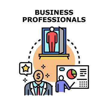 Business professionals having career development path opportunities Stock Illustration