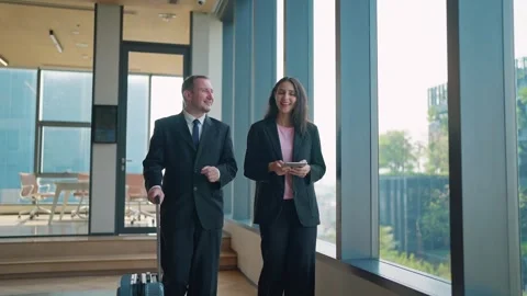 Business Professionals Walking Stock Footage 332275216