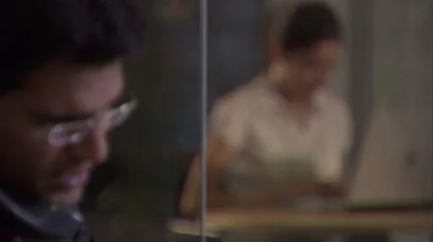 Business professionals work in their office. Stock Footage 46868076