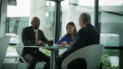 Business Professionals Work Together Stock Footage 33840957