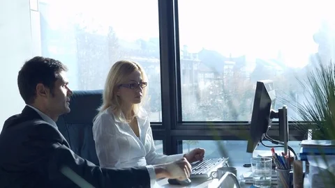 Business professionals working together Stock Footage 82109000