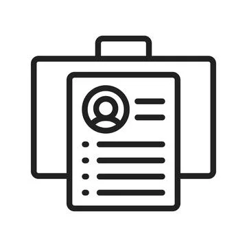 Business Profile icon vector image.  Illustrazione stock