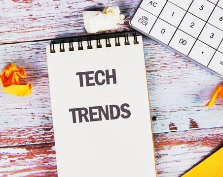 Business, programming, interface, application and network concept. Text TECH  Stock Photos