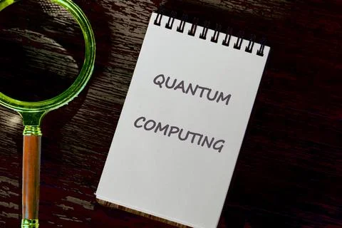 Business, programming, interface, application and network concept. Text QUANT 库存照片