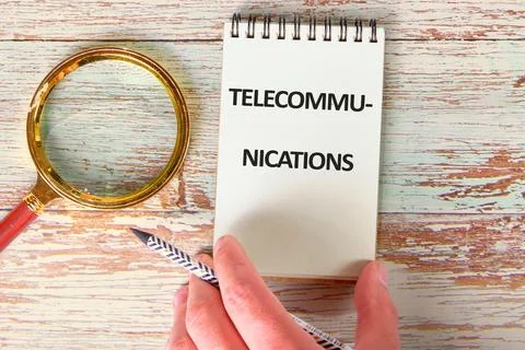 Business, programming, interface, application and network concept. Text TELEC Stockfoto's