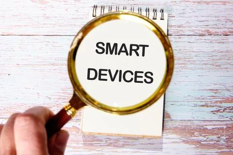 Business, programming, interface, application and network concept. Text SMART Foto stock