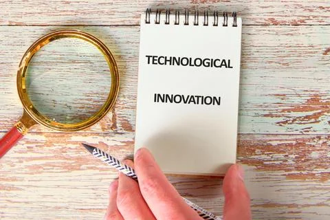 Business, programming, interface, application and network concept. Text TECHN Foto stock