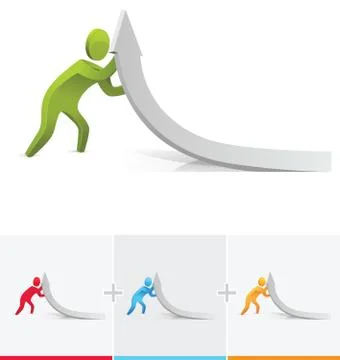 Business progress Stock Illustration