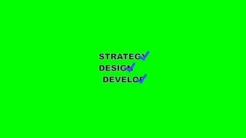 Business Project Roadmap Motion Graphics on Green Screen Stock Footage 347034059