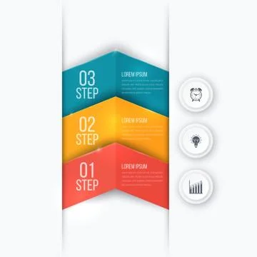 Business project template with arrows Stock Illustration